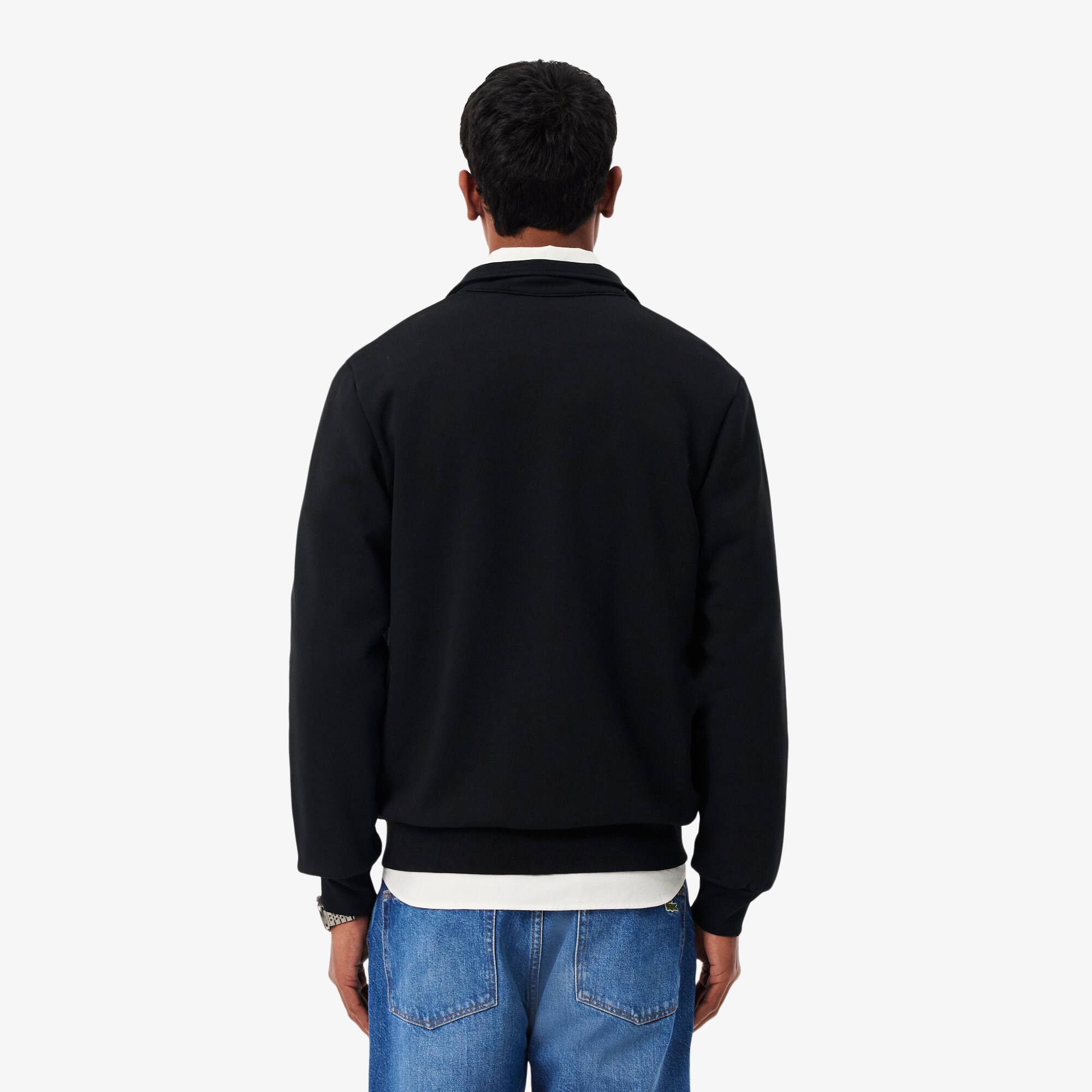 Zipped Cotton Fleece Sweatshirt - Men's Sweatshirts - New In 2026