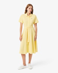 Flared Piqu&eacute; Polo Dress