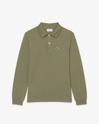 Long Sleeved Petit Piqu&eacute; Polo Shirt