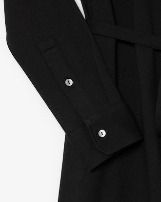 Stretch Mini Piqu&eacute; Wrap Polo Dress