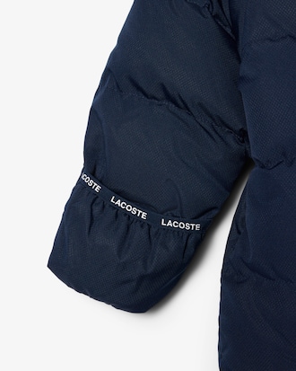 Infants&rsquo; Hooded Taffeta Pramsuit