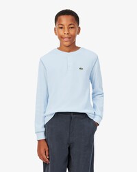 Waffle Knit Henley T-shirt