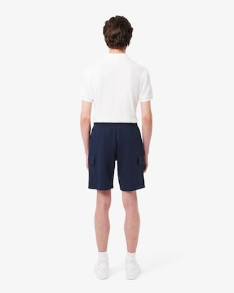 Cotton Fleece Cargo Shorts