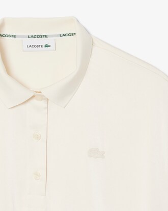 Oversized Silky Fluid Polo Shirt