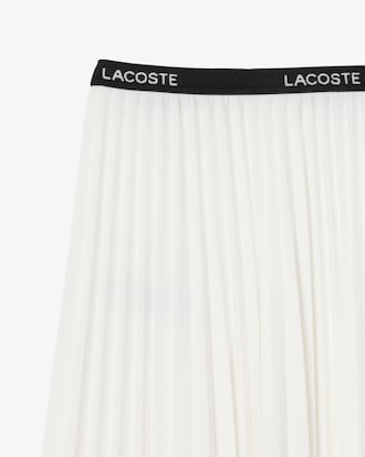 Long Pleated Elasticated Waist Skirt