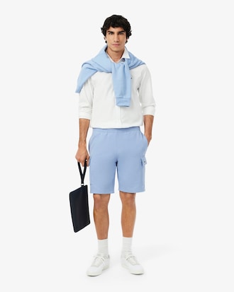 Cotton Fleece Cargo Shorts