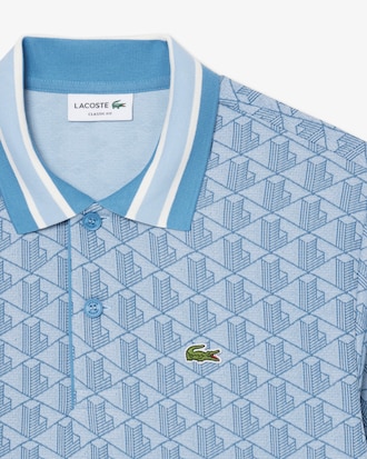 Classic Fit Monogram Jacquard Polo Shirt