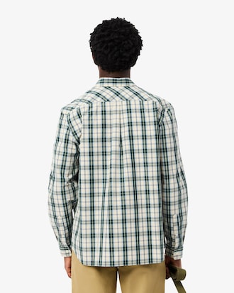 Regular Fit Poplin Plaid Shirt