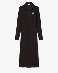 Embroidered Badge Slim Fit Polo Dress