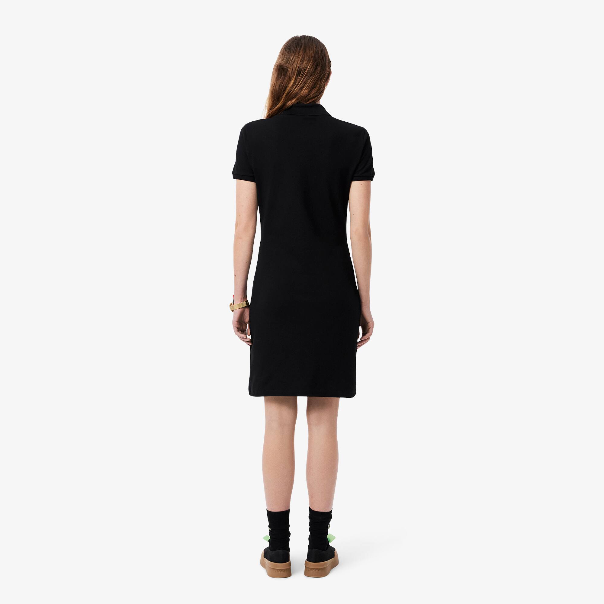 Slim Fit Stretch Piqué Polo Dress - Women's dresses & skirts