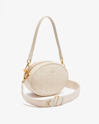 Maheki Oval Embossed Leather Purse