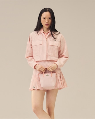 Mini Striped L.12.12 Concept Tote