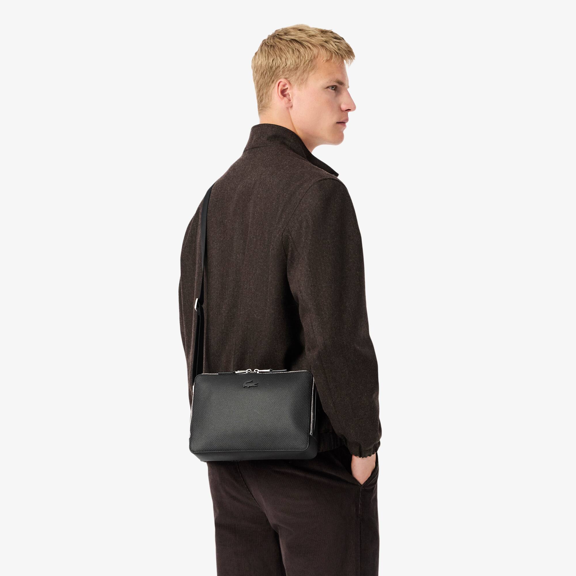 ● LACOSTE ● CHANTACO Reporter Bag Chantaco Piqué Leather Reporter Bag - Men's Vertical Bags