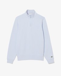 High Neck Embossed Zipped Sweatshirt