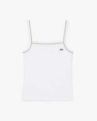 Contrast Accent Cotton Tank Top