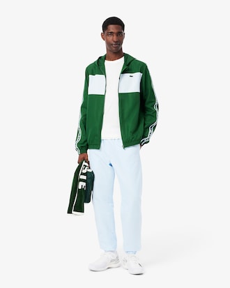 Colour-Block Logo Stripe Tennis Jacket