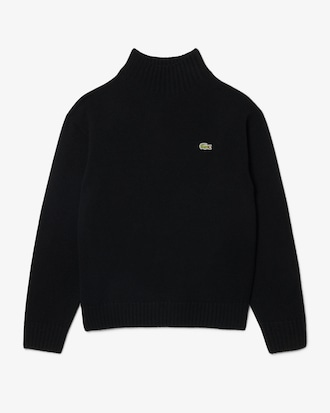 3D Knit Cashmere High Neck Sweater
