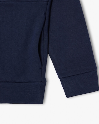 Fleece Contrast Print Sweatshirt