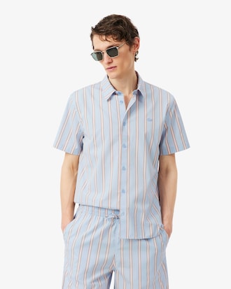 Regular Fit Striped Poplin Shirt