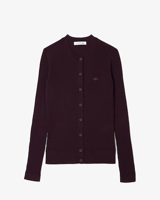 Merino Wool 3D Knit Cardigan