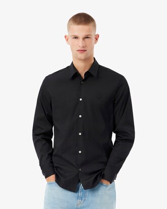 Slim Fit Stretch Poplin Shirt