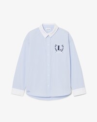 Embroidered Badge Poplin Shirt