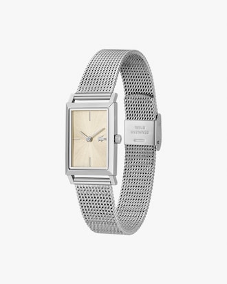 Catherine 2 hands watch stainless steel mesh