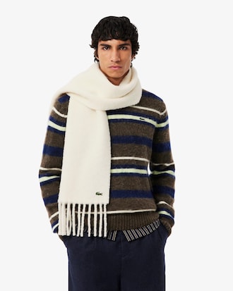 Fringed Alpaca Wool Scarf