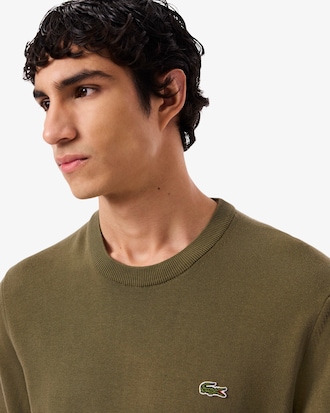 Monochrome Crew Neck Cotton Sweater