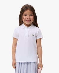 Scalloped Collar Piqu&eacute; Polo Shirt