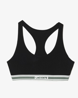 Contrast Band Stretch Cotton Bralette