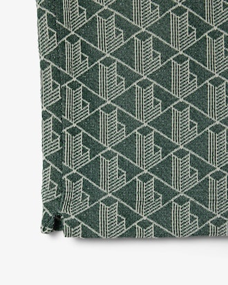 Classic Fit Monogram Jacquard Polo Shirt