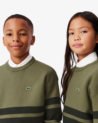 Striped Cotton and Wool Sweater