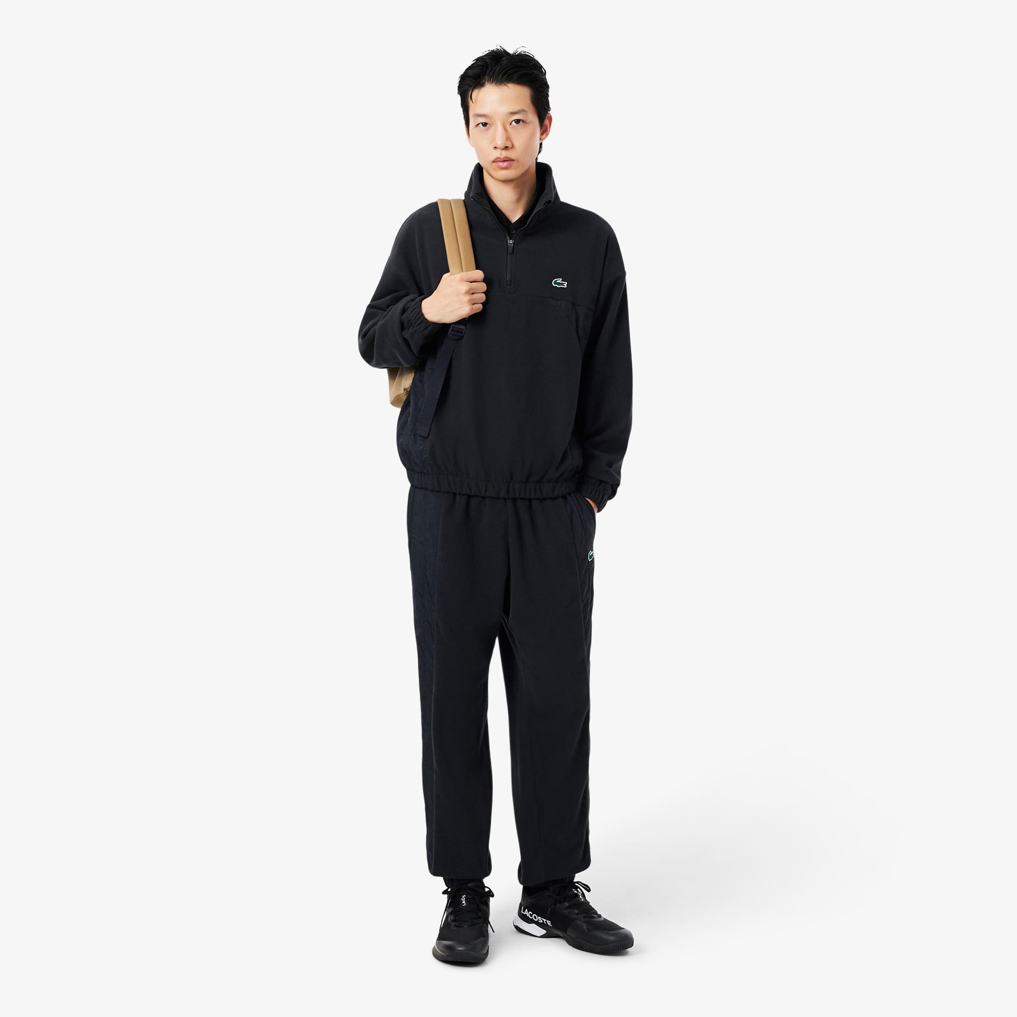 Sport Quarter Zip Dual Fabric Sweatshirt - Men's Jackets & Coats