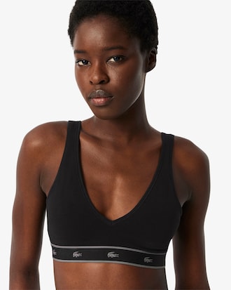 Stretch Cotton Triangle Bralette