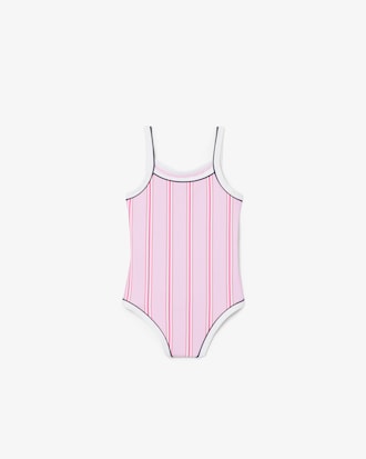 Striped One Piece Swimsuit