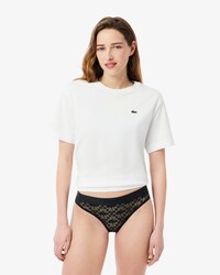 Logo Waist Lace Briefs