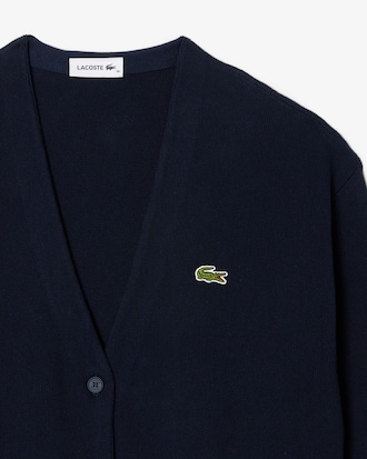 V Neck Cotton Cardigan
