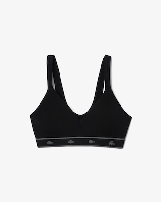 Padded Stretch Cotton Triangle Bralette