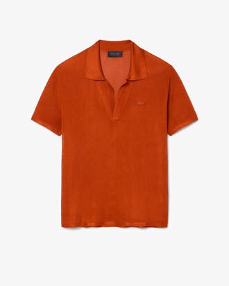 Runway Slim Fit Satin Piqu&eacute; Polo Shirt