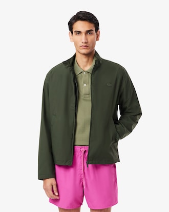 Water-Repellent Harrington Windbreaker Jacket