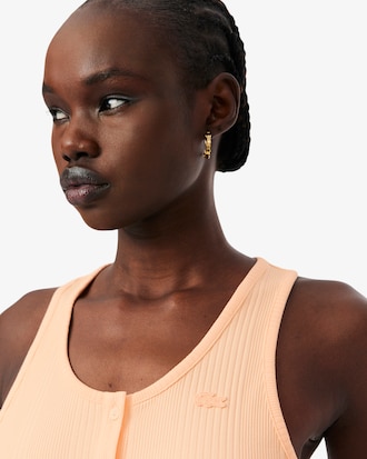 Slim Fit Ribbed Cotton Tank Top