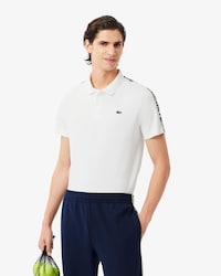 Ultra Dry Branded Stripe Tennis Polo Shirt