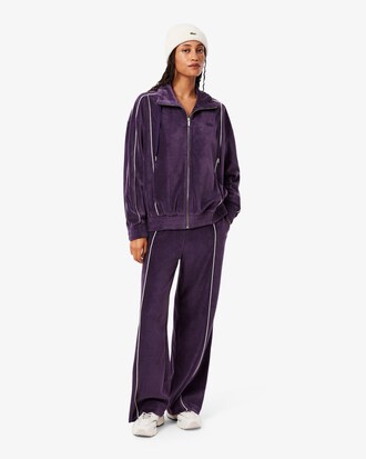 Trim Accent Velour Sweatpants