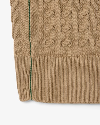 Cable Knit Cotton Sweater Vest