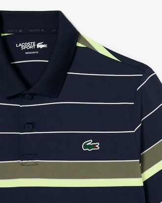 Striped Ultra Dry Stretch Golf Polo Shirt