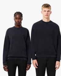 Loose Fit Washed Effect Fleece Sweatshirt