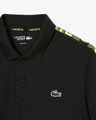 Ultra Dry Branded Stripe Tennis Polo Shirt