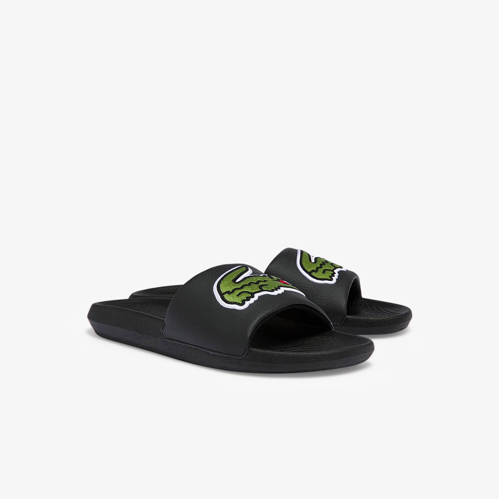 lacoste sandals black
