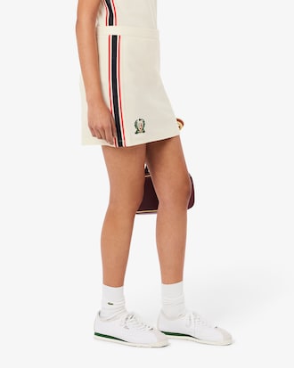 French Made Textured Piqué Skirt